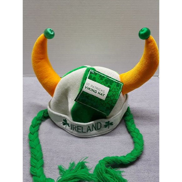 Saint Patrick's Viking hat with horns Ireland - Picture 1 of 6